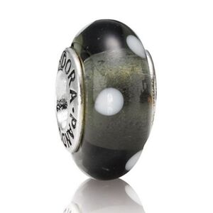 Pandora Black and White Polka Dot Charm 790603